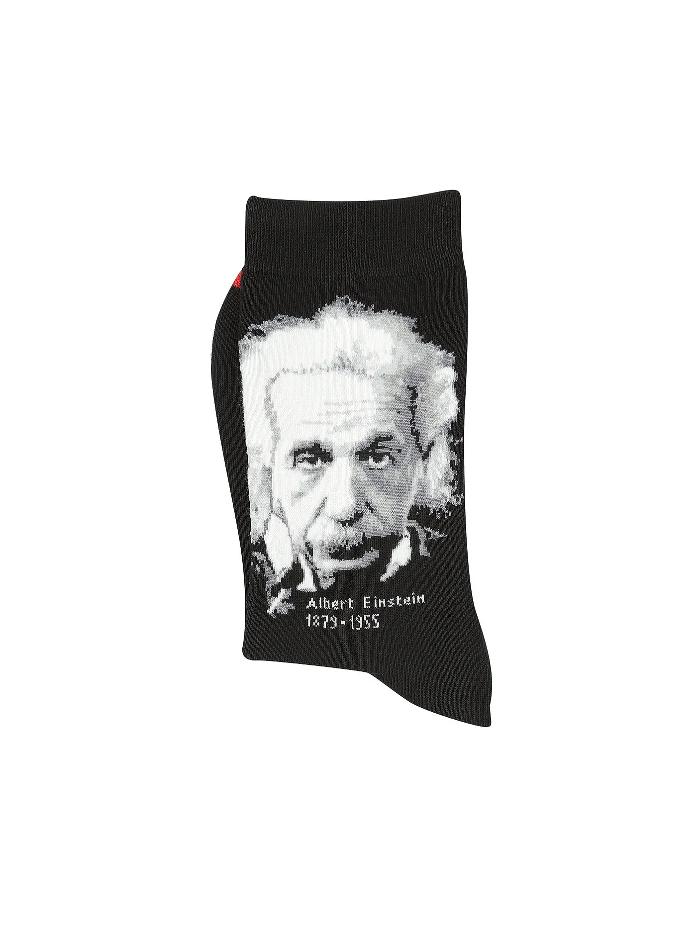 MUSEARTA | Damen Socken SCIENCE & HISTORY - ALBERT EINSTEIN black | 